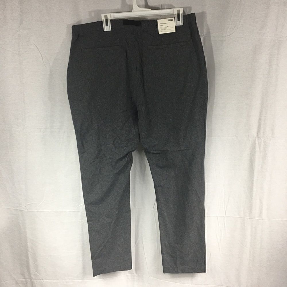 NWT gray 38x32L size XL Goodfellows pants zipper pockets elastic waistba… - Picture 2 of 11
